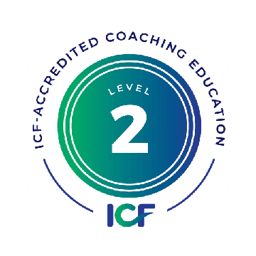 Badge de certification ICF Level 2 — formation d’accompagnement accréditée par l’International Coaching Federation